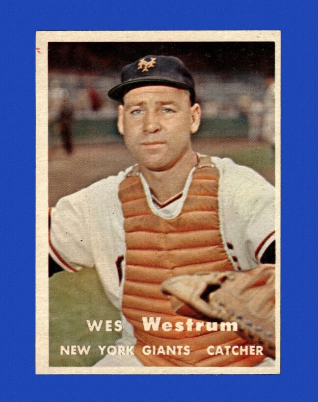 1957 Topps Set-Break #323 Wes Westrum EX-EXMINT *GMCARDS*