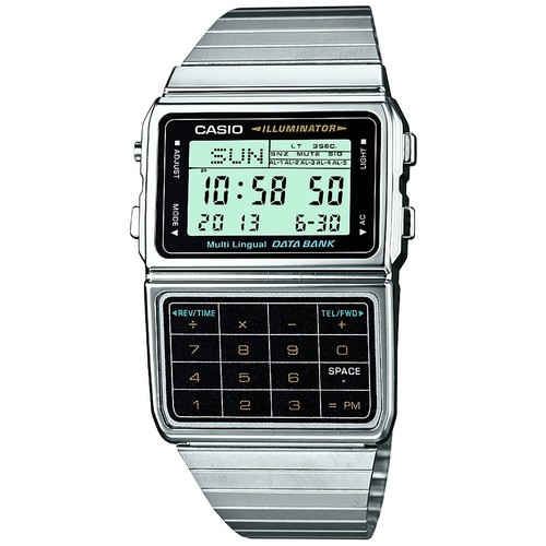 Casio Men's DBC611-1 Stainless Steel Databank Calculator Watch - Picture 1 of 1