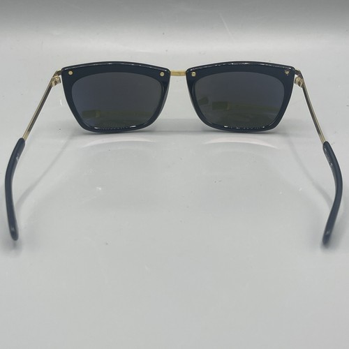Vintage 1980s Sunglasses Pacific Eyes Made in France Black New Wave Gold - Picture 3 of 9