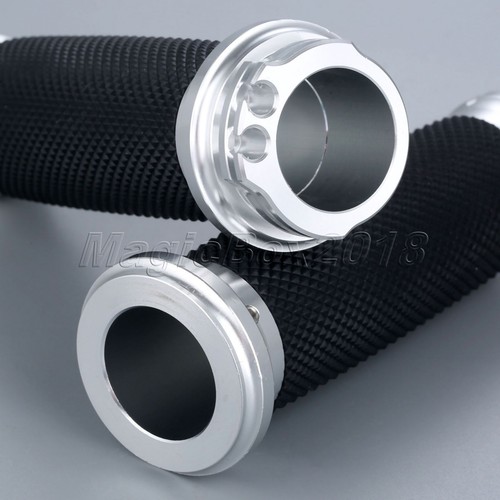 2Pcs 1" 25mm Motorcycle Handlebar Hand Grips for Suzuki Intruder VS1400GLP 1999 - Picture 7 of 10