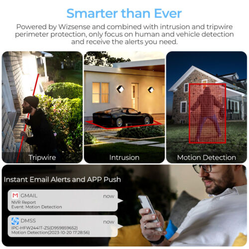 Dahua Zoom Bullet IP POE Camera 8MP 4K IPC-HFW2841T-ZS IR Starlight MIC SMD Plus - Picture 6 of 7