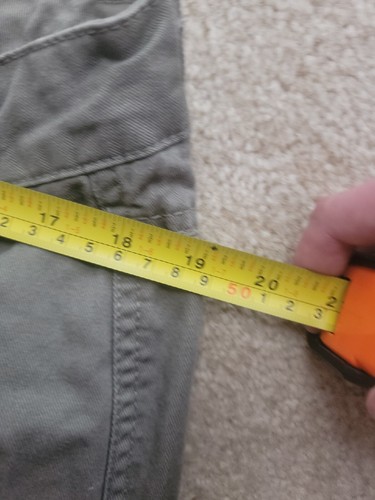 Matchstick green Multi Pocket Cargo Pants Size 38 Drawstring EUC - Picture 13 of 16