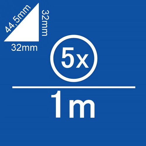 5er Pack - Aluminium Eckprofil 1m Aluminiumprofil XXL Plexiglas Eckprofil Küche - Picture 12 of 12