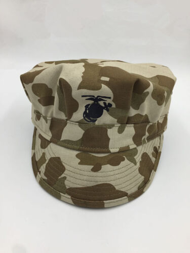 WW2 US HBT USMC PACIFIC CAMOUFLAGE GREEN MARINE CORPS CAP HAT
