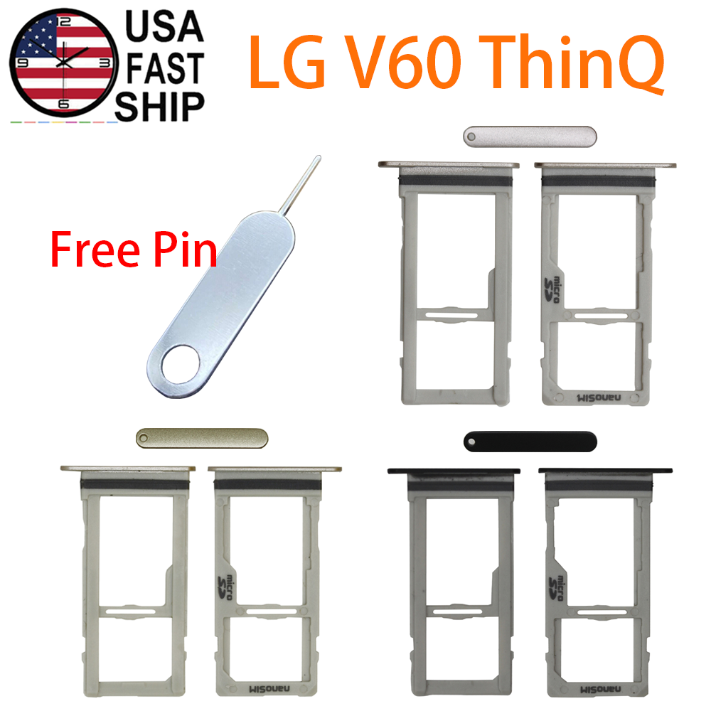 Single SIM Card Tray Holder +PIN MicroSD Slot For LG V60 ThinQ 5G