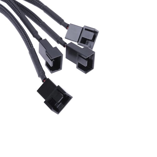 4 Pin IDE Molex auf 4 Port 3Pin/4Pin PC Lüfter Splitter Stromkabel - Bild 2 von 4