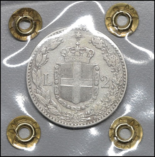 Königreich Italien Umberto I 2 Lire 1898 Seltene italienische Münzen Silber geschätzt - Bild 3 von 4