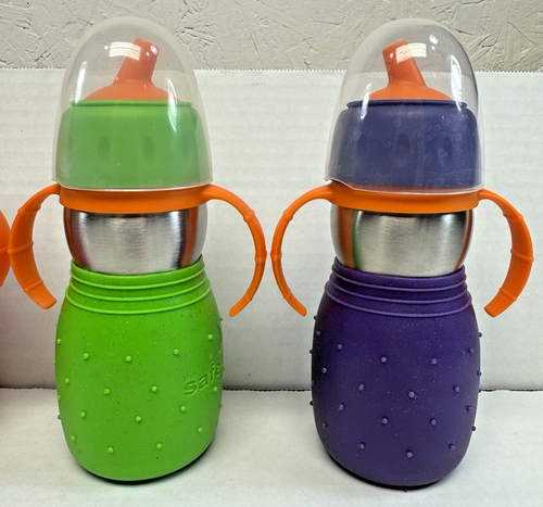 Kid Basix Safe Sippy 2 Stainless Steel Cup & Straw (Multi 4 Pack) - Picture 2 of 4