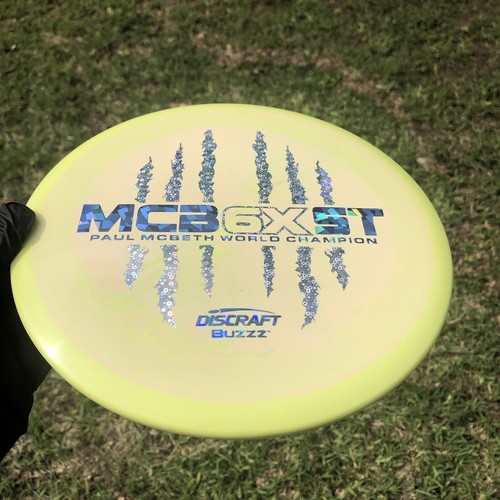 Discraft ESP Buzzz Paul McBeth 6X McBeast Halo Bubbles Foil Disc Golf Mid 178g - Picture 10 of 24