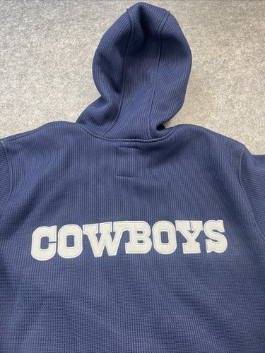 Dallas Cowboys Hoodie Herren XL NFL Waffle Fleece Sweatshirt Full Zip Blau - Bild 4 von 15