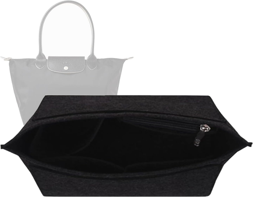 Purse Organizer Insert for Le Pliage,Tote Bag Organizer Insert Multi Pocket Felt - Picture 8 of 12