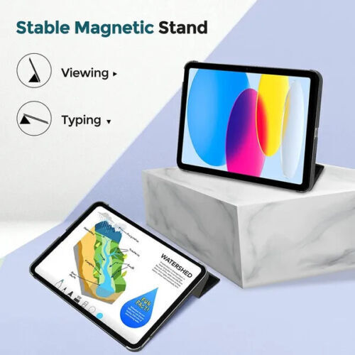 Custodia flip cover supporto in pelle per iPad 9,7 pollici iPad 6a/5a generazione /Air 2 /Air 1 - Foto 6 di 16