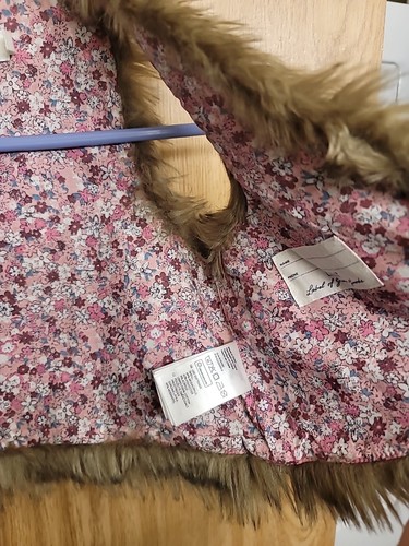 L.O.G.G H&M Mädchen braune Kunstfellweste ~ Größe 6-7Y - Bild 2 von 4