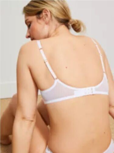 John Lewis AND/OR Elise Demi Bra In White Size UK 30E. BNWT - Picture 3 of 17