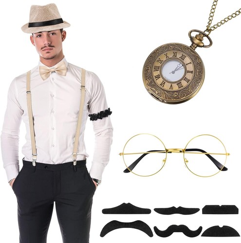 Vintage Retro Accessories Set: Bring Back the 1920s Vibe with Complete Costume - Picture 3 of 8