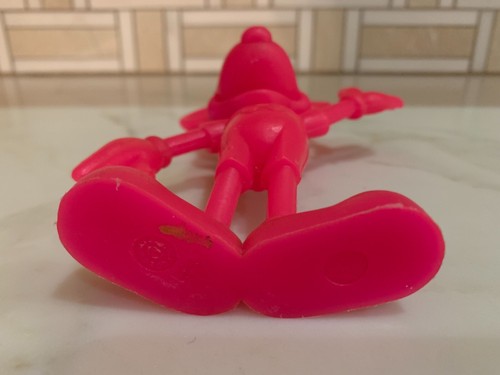 Marx & Co-Walt Disney Plastic 6" Mickey Mouse Pink Wax Figure 1971 Vintage Toy - Picture 4 of 4