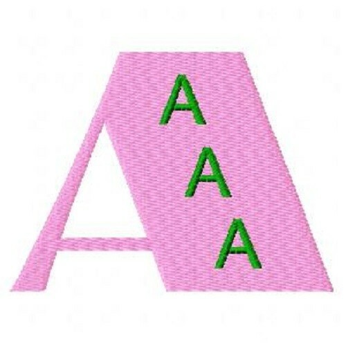 BIG & BOLD Alphabet, Quilting Blocks, Machine Embroidered, 26 squares - Picture 1 of 12