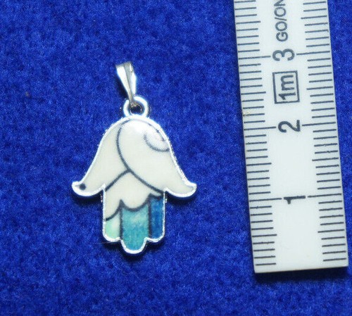 Nazar Hand der Fatima Hamsa Anhänger Emaille bunt - Bild 9 von 16
