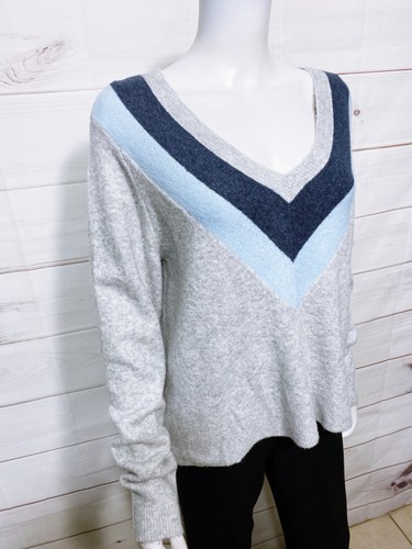 Calvin Klein Jeans Damenpullover Größe M grau V-Ausschnitt Langarmpullover - Bild 2 von 7