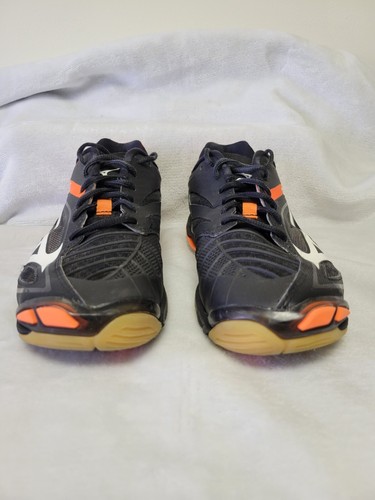 Mizuno Women's Wave Lightning Z3 Volleyball Sneakers Black/Neon Orange Size 8.5 - Picture 4 of 16