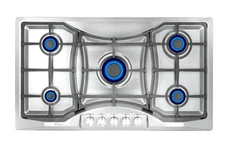 Empava 36 inch Gas Stove Cooktop 5 Italy Sabaf Burners Stainless Steel 36GC888