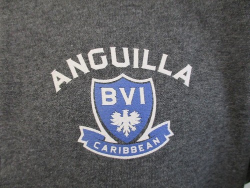 New Anguilla BVI Caribbean Adult Mens Size M Medium 1/4 Zip-Jacket - Picture 3 of 7