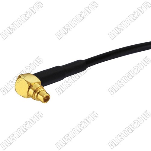 N Female Bulkhead O-ring to MMCX Male Right Angle Jumper Pigtail Cable RG174 6" - Picture 4 of 4