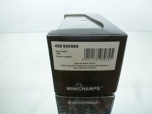 MINICHAMPS 045900 OPEL KADETT DREAM 1989 -GREEN METALLIC 1:43- GOOD IN BOX - Picture 2 of 7