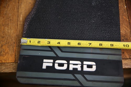Vintage Ford Truck Mud Flaps Splash Guards Black Hot Rod Rat Rod Accessory - Picture 8 of 9