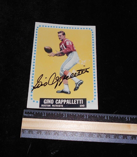 1964 Topps Gino Cappelletti Autograph Auto Oversize 5x3 print - Picture 4 of 4