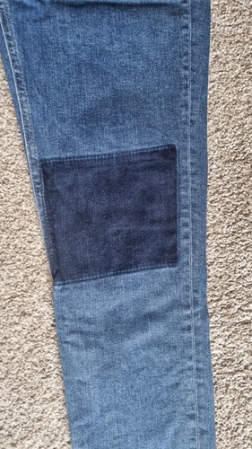 Warehouse Denim Patchwork Jeans UK 12 Eur 30 - Picture 6 of 9