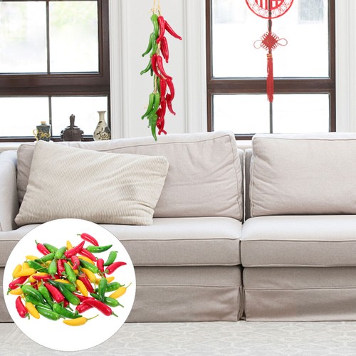 60 Pcs Artificial Pepper Chili Decorations Simulation Vegetables - Picture 12 of 12