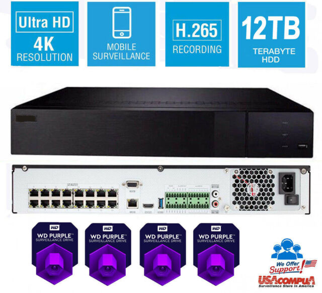 Q See Qt816 3 32 Channel 4k H 265 Ip Nvr With 3tb Hdd For Sale Online Ebay