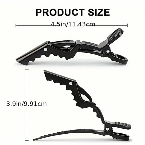 10pcs Crocodile Hair Sectioning Clips Non-Slip Strong Grip Hair Styling Clips - Picture 4 of 7