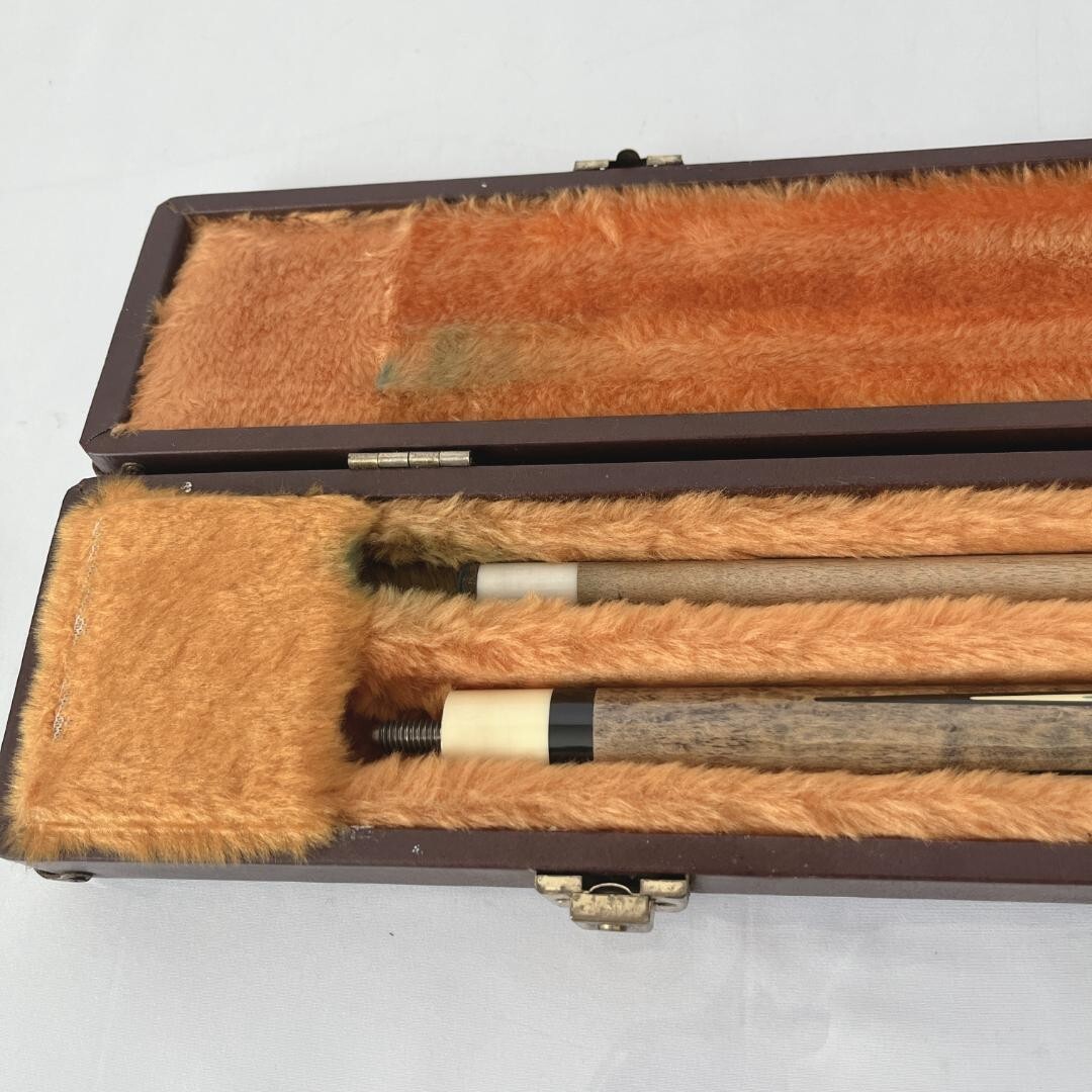 ADAM Vintage billiard cue with case | eBay