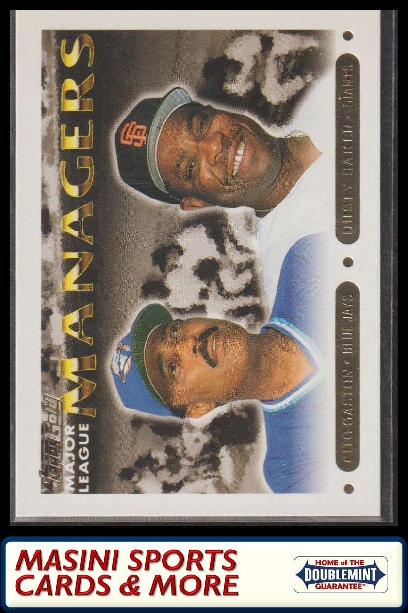 1993 Topps #514 Cito Gaston / Dusty Baker Gold SHORT PRINT