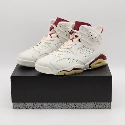 Air Jordan 6 ホワイト/バーガンディ　ワイン 384664-116 Nike Air Jordan 6 Retro Maroon White Red Cream
