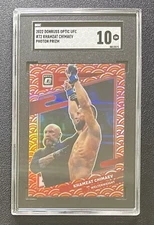 2022 Donruss Optic UFC Khamzat Chimaev #72 Photon Prizm SGC 10 GM Case Hit - SSP