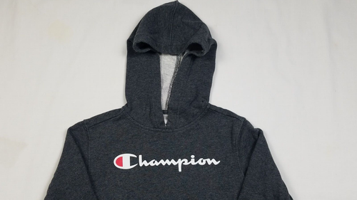 Champion Hoodie Sweatshirt Charcoal Gray Youth Size XS (5 / 6) - Picture 2 of 10