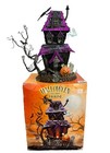 Large Halloween Haunted Metal Tealight  House Candle Holder Cat Pumpkin