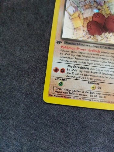 Pokemon Karten TCG - Dunkles Digdri - Team Rocket 6/82 (1st Edition) - Bild 5 von 6