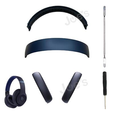 Genuine OEM Beats By Dre Studio Pro Replacement Ear Pad  + Headband (Navy) Part