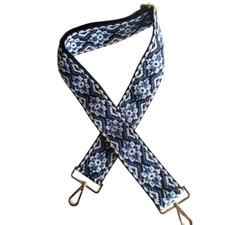 Adjustable Wide Navy Crossbody Strap Replacement for Handbag Purse 2" Guitar