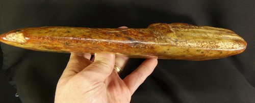 X-RARE Chinese Hongshan Jade Heaven Plaque with Royal Dragon & Owl w/Translation - Picture 7 of 12