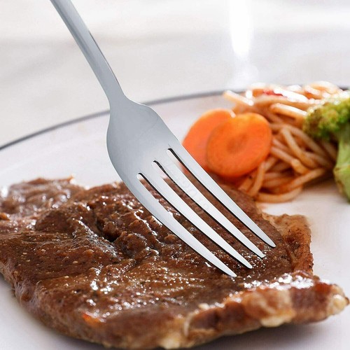 24 pcs cutlery set stainless steel cutlery in wooden box knife fork spoon sets - Picture 4 of 38