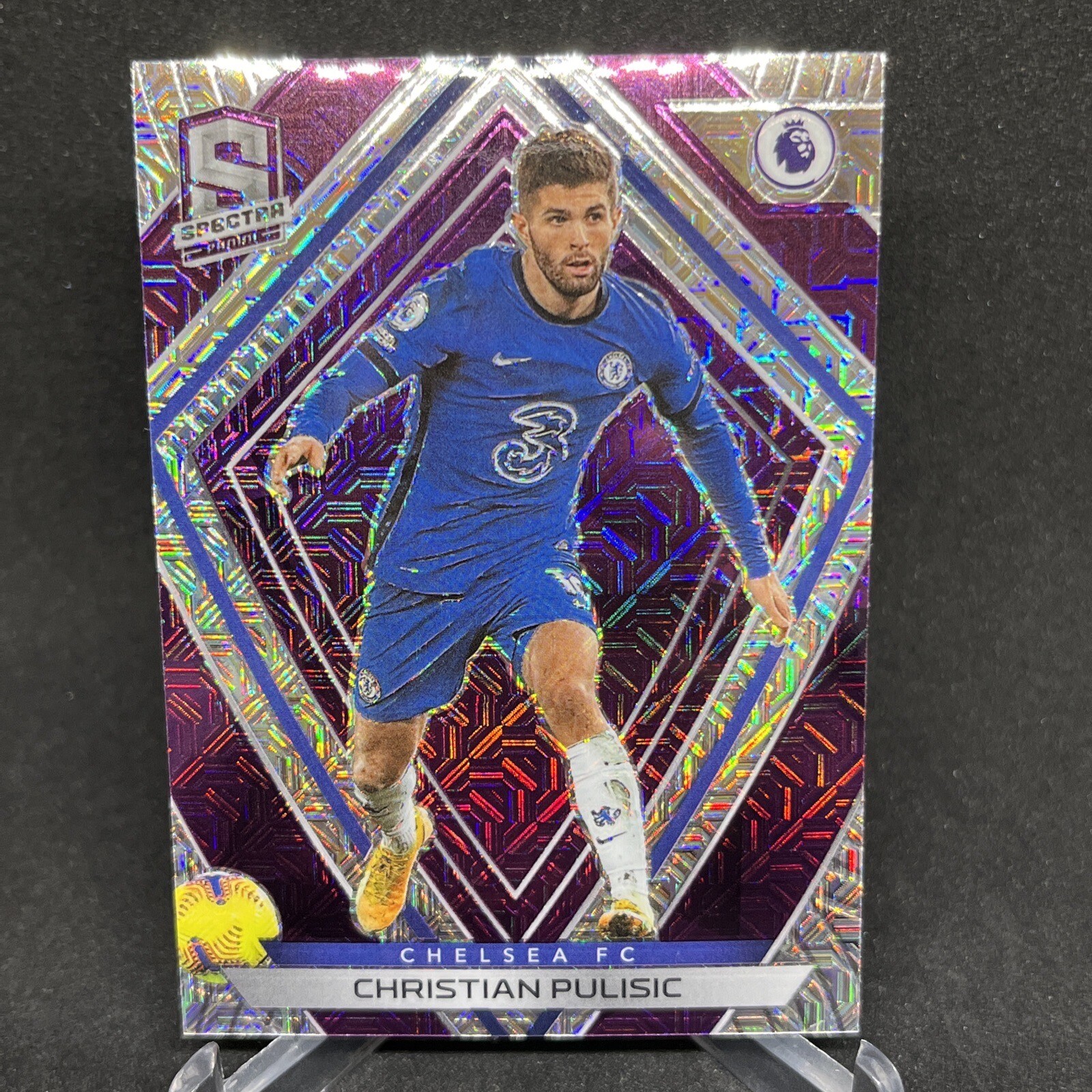 2020 Chronicles Spectra Premier League Christian Pulisic PURPLE MOJO PRIZM SP!