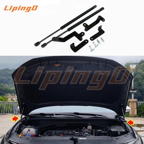 Black Front Hood Lift Support Shock Struts Cover Kit For Hyundai Tucson 2022-24 - Imagen 10 de 10