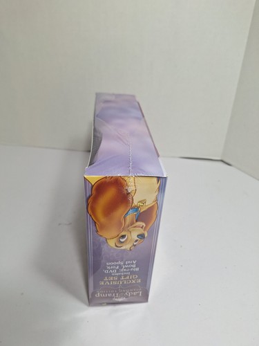 LADY AND & THE TRAMP Diamond Ed Blu-ray DVD Exclusive Set Bowl Fork Spoon NEW! - Picture 4 of 5