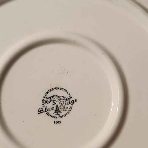 Blue Ridge Southern Pottery Platter Stanhome Ivy 13D Serving 13"X 12" Chop Plate - Picture 2 of 5