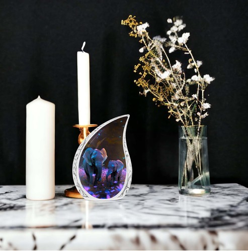 Elefantenurne für menschliche Asche Erwachsene - Einäscherungsurne für Frauen - kleine Urne - Bild 7 von 7